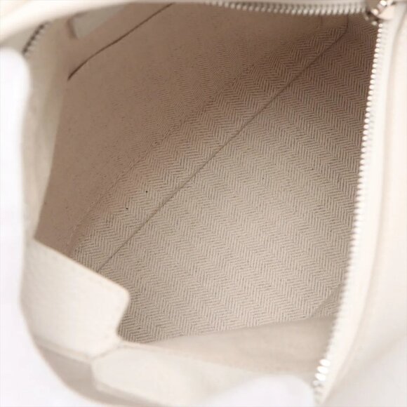 Loewe Puzzle Bag Small Leather 2 Way Handbag White - Picture 6 of 9